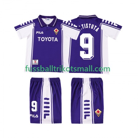 Fußballtrikots ACF Fiorentina BASTUTA 9 1999 2000 Retro Kinder Kurzarm Heimtrikotsatz kaufen